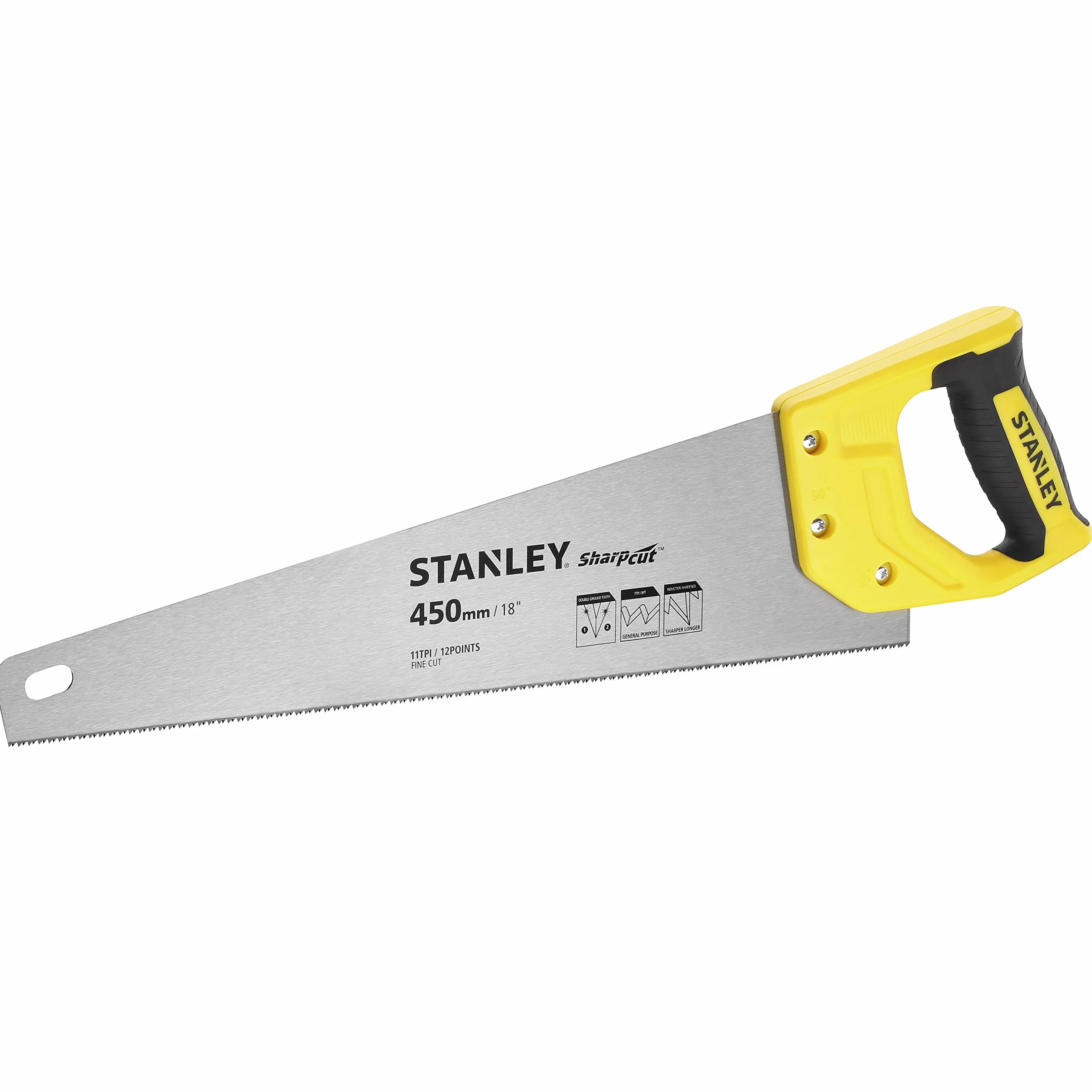 Stanley STHT20370-1 Scie Egoine Sharpcut coupe fine 450mm | Scie égoïne - Coupe fine - Stanley