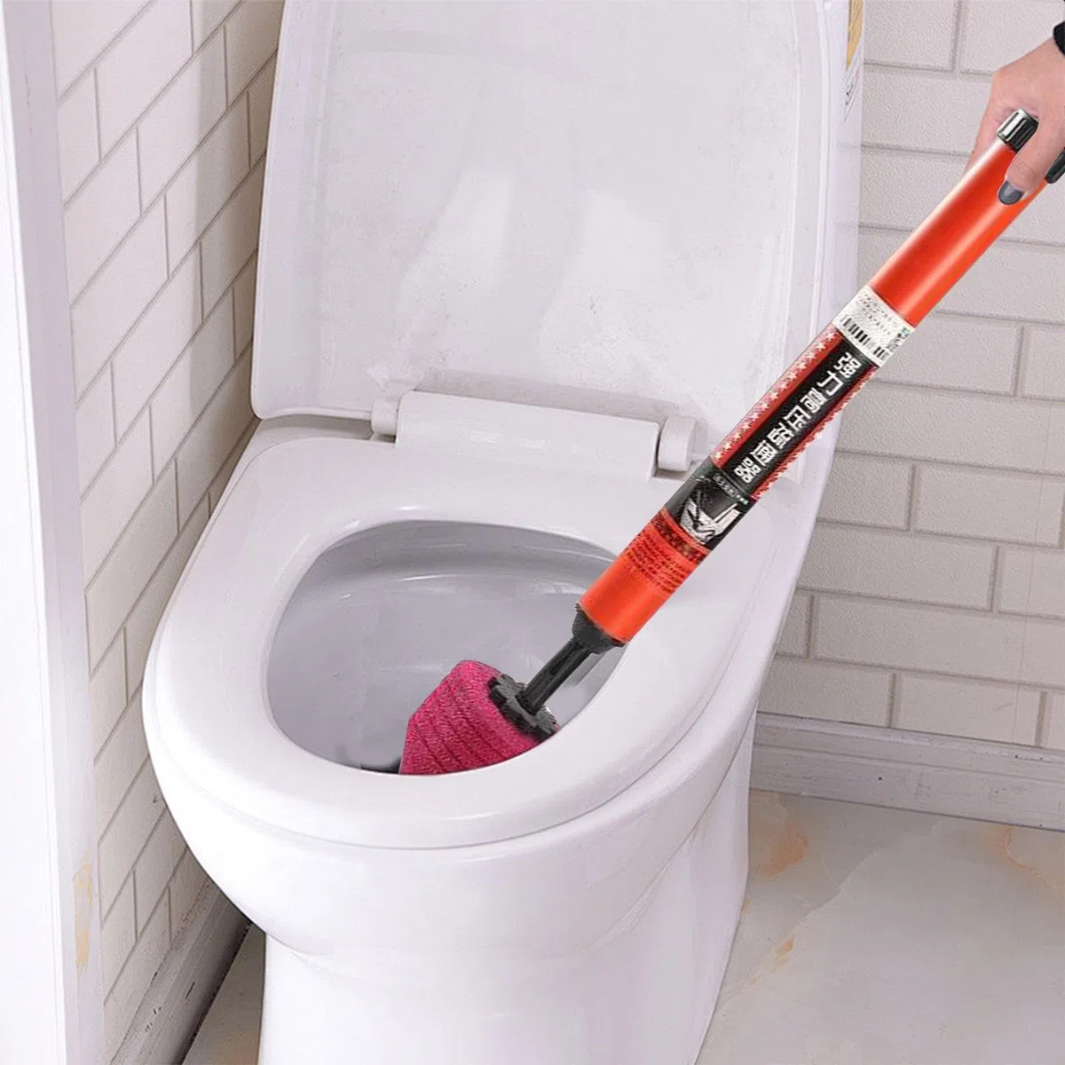 Déboucheur de toilettes haute pression – Pistolet de vidange de toilettes, de chasse d'eau haute pression | Déboucheur de tuyau de toilette Onne Shot, kit de piston de toilette amélioré pour