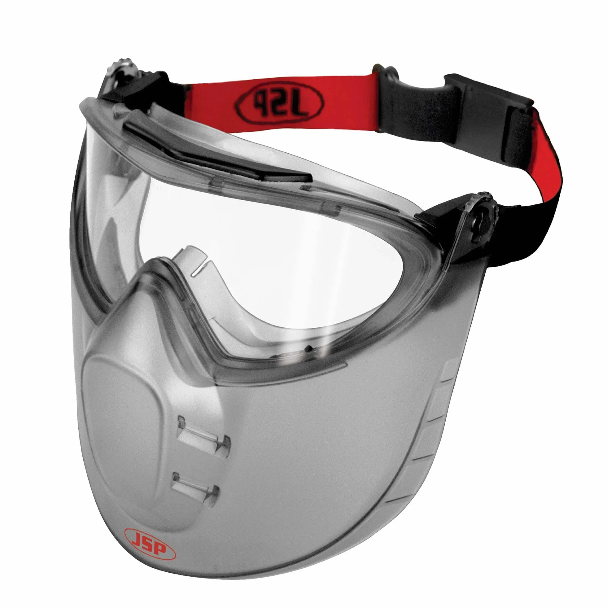 JSP STEALTH 9200 Lunettes de Sécurité avec Écran Facial - Anti-Buée Classe N - Protection Oculaire - Écran Mobile - Bandeau Réglable pour Bricolage, Découpe, Industrie et Laboratoire - EN 166 & EN 170
