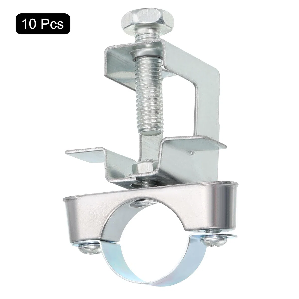 QUARKZMAN 10Pcs Attache de Conduit Collier de Serrage avec Pince de Poutre Adaptée pour Tuyau de 1" (25mm) Support de Support de Câble pour Poutre en I, Conduit, Tuyau, Câble