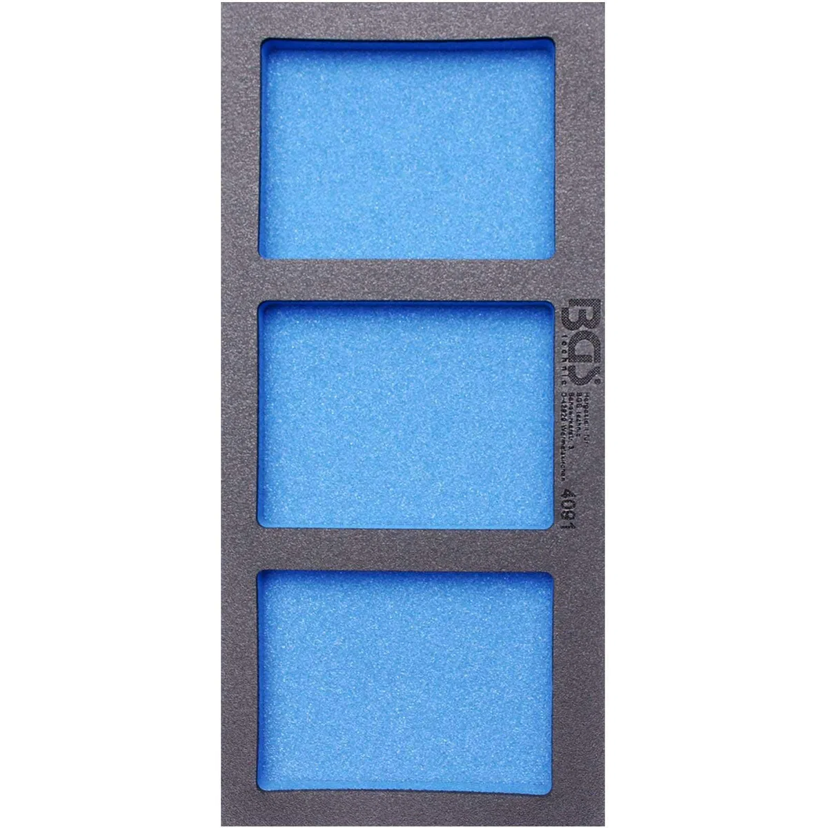 BGS 4091 | Insert de servante d'atelier 1/3, vide : 3 tablettes | 408 x 189 x 32 mm