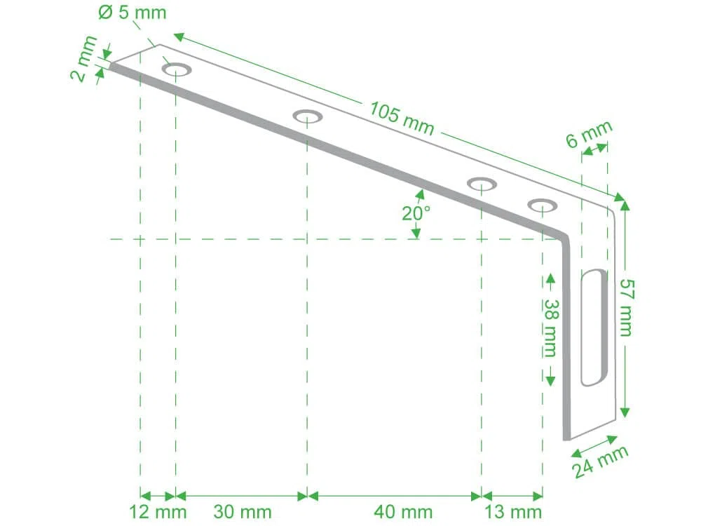 S-lon Kit de pattes de fixation PVC & zinc (2.0 mm (pour zinc) > 2 versants) - Argenté - Acier - Montage sur le bord du toit - Fixing bracket - Bracket de fixation