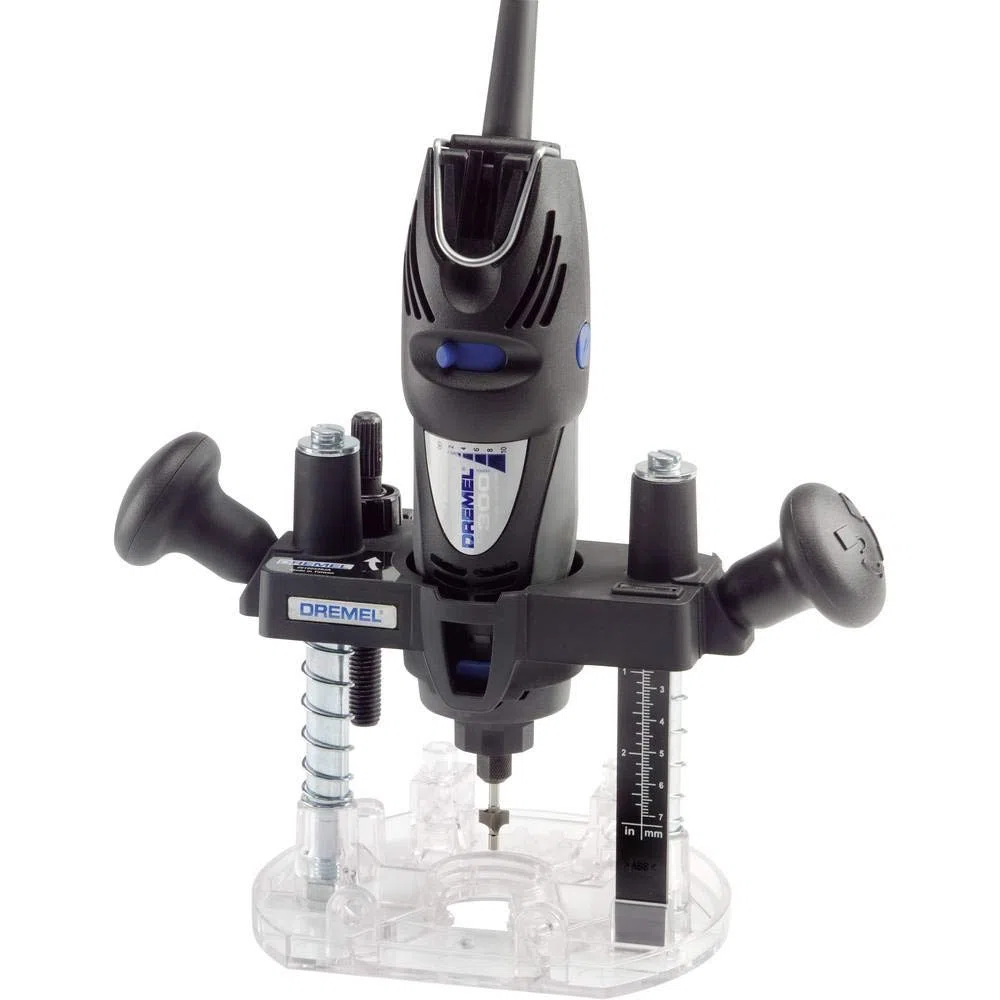 Dremel 335 Adaptation Défonceuse Plongeante - Accessoire pour Outil Multifonction Rotatif pour Défoncer dans le Bois ou le Plastique