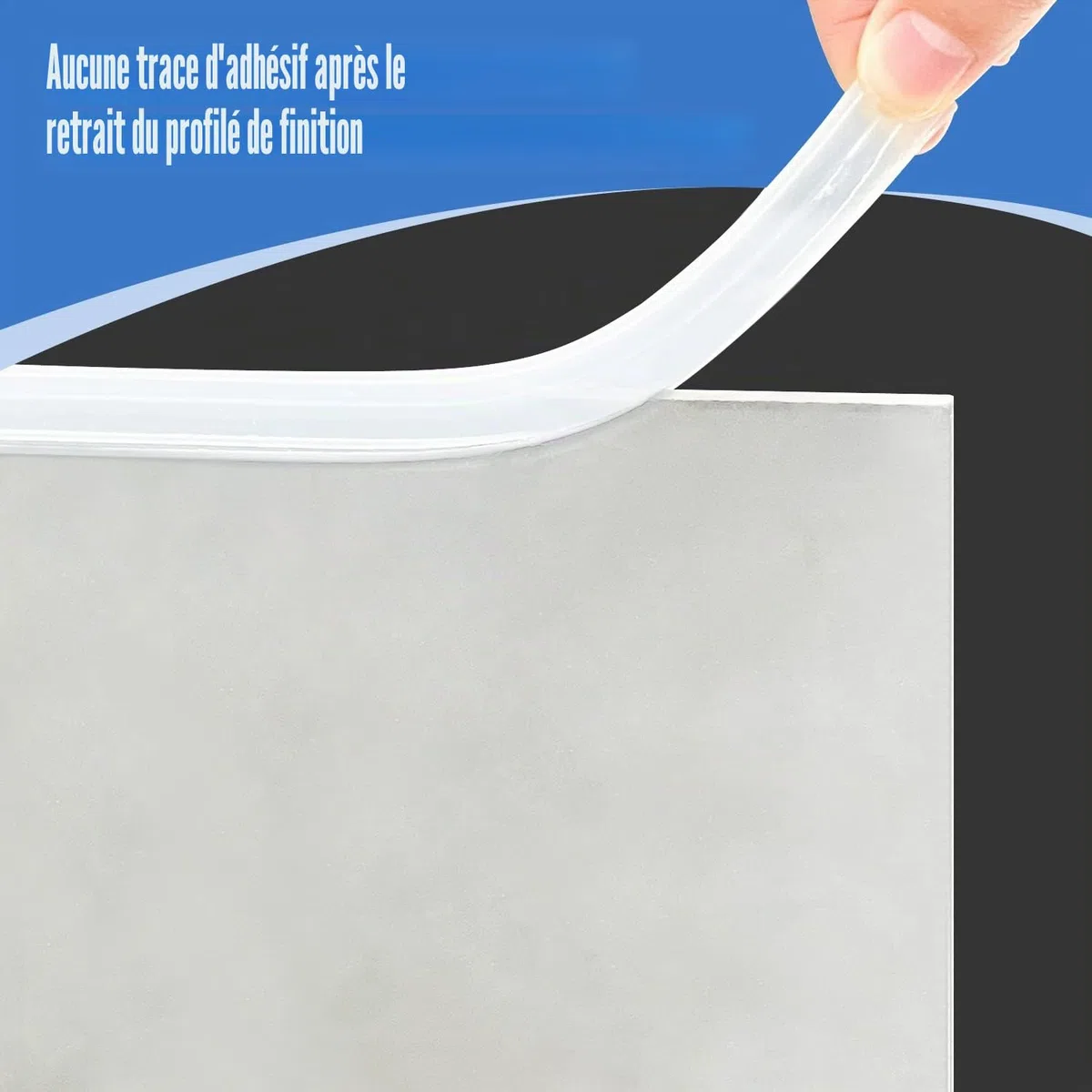 Bordure en caoutchouc transparent, protection autocollante transparente pour tôle, verre ou verre flexible, en silicone, profilé en U de 3 mm, longueur 6 m